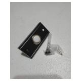 Dreyoo Lighted Metal Doorbell Push Button, Vintage Doorbell Push LED Buttons Replacement Most Chimes, Wall Mounted Door Bell Buttons Use in Home, Garage Door Opener Switch Property in Copyright(Black)