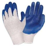 FACTORY SEALED - (Lot of 11 pair) Cordova 3893XL Blue Latex, Smooth Knit Gloves size XL