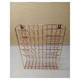 Rose Gold Wire Wall Mount Letter Organizer