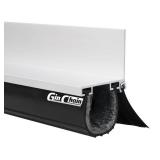 APPEARS NEW - Garage Door Seals, Heavy-Duty Garage Door Seals Bottom Rubber with Rodent Proof Steel Wool, Aluminum Track Retainer Base with Brush Seal Kit, Universal Garage Weather Stripping Kit (16.5