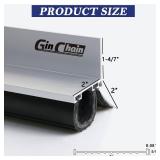 APPEARS NEW - Garage Door Seals, Heavy-Duty Garage Door Seals Bottom Rubber with Rodent Proof Steel Wool, Aluminum Track Retainer Base with Brush Seal Kit, Universal Garage Weather Stripping Kit (16.5