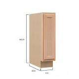 APPEARS NEW - Hampto Bay Recessed panel 9 in. W x 24 in. D x 34.5 in. H Assembled Base Cabinet in Unfinished