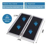 APPEARS NEW - CHEESPRING Portable Wheelchair Ramp 3FT,No-Slip Aluminum Folding Handicap Ramp 800 lbs Load Capacaity,Wheel Chair ramp for Home Steps,Stairs,car  - Retail: $81