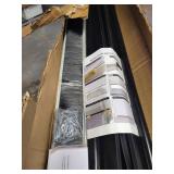 APPEARS NEW - Garage Door Seals, Heavy-Duty Garage Door Seals Bottom Rubber with Rodent Proof Steel Wool, Aluminum Track Retainer Base with Brush Seal Kit, Universal Garage Weather Stripping Kit (16.5