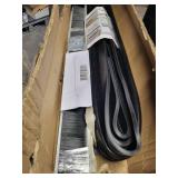 APPEARS NEW - Garage Door Seals, Heavy-Duty Garage Door Seals Bottom Rubber with Rodent Proof Steel Wool, Aluminum Track Retainer Base with Brush Seal Kit, Universal Garage Weather Stripping Kit (16.5