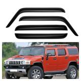 FACTORY SEALED - Window Visors Rain Guards Shield for 2003-2009 Hummer H2, Out-Channel Window Vent Wind Deflectors Visors Shades for 03-09 Hummer H2