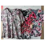 APPEARS NEW - Landau Medical Scrub Top Bundle (Size Small) Lot of 3