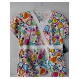 APPEARS NEW - Landau, Peaches & MC2 Medical Scrub Top Collection (Size XS) Lot of 3