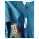 APPEARS NEW - Landau Unisex Reversible Dolman Sleeve V-Neck Scrub Top  Style 7502 (Size XS) 2 Pack