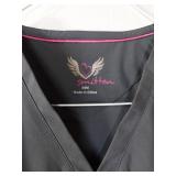 APPEARS NEW - Smitten Gray Medical Scrub Top (Size XS)