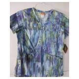 APPEARS NEW - Echo Red, Bio & Glam Medical Scrub Tops (Size Small) Lot of 3