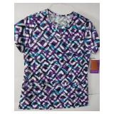 APPEARS NEW - Echo Red, Bio & Glam Medical Scrub Tops (Size Small) Lot of 3