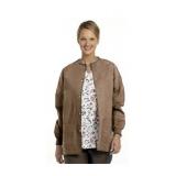 APPEARS NEW - Fashion Seal Healthcare Brown Scrub Jacket (Size Medium)