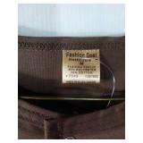 APPEARS NEW - Fashion Seal Healthcare Brown Scrub Jacket (Size Medium)