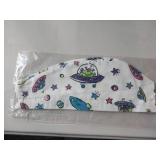 FACTORY SEALED - Space Alien UFO Print Scrub Cap