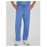 APPEARS NEW - Landau 1 Style 7602 & 1 Style 8385 Medical Scrub Pants Light Blue (Size XS) 2 Pack