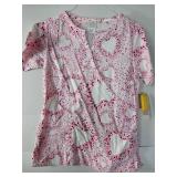 APPEARS NEW - Medical Scrub Top Bundle - Patterned Tops (Size Small) Lot of 3