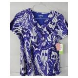 APPEARS NEW - Medical Scrub Top Bundle - Patterned Tops (Size Small) Lot of 3