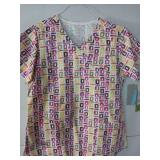 APPEARS NEW - Bio and WS Gear by Life Design Cotton Scrub Tops (Size Medium) Lot of 3