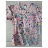 APPEARS NEW - Medical Scrubs Set - Floral and Striped Patterns (Size Small) Lot of 3