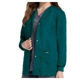 APPEARS NEW - Landau Women s Snap Front Warm-up Scrub Jacket (Size XL)