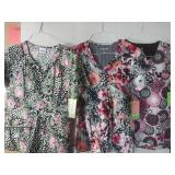 APPEARS NEW - Landau & MC2 Medical Scrub Tops Lot of 3