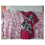 APPEARS NEW - Landau & ICU Medical Scrub Tops Collection (Size Small) Lot of 3