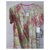APPEARS NEW - WS Gear, Bio & Med Couture Brand Floral Print Medical Scrub Top Collection (Size Small) Lot of 3