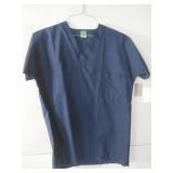 APPEARS NEW - Fashion Seal Healthcare Navy Blue Scrub Top (Size XS)
