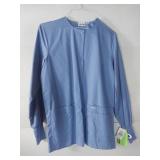 APPEARS NEW - Landau Women s Snap Front Warm-up Scrub Jacket (Size Small)