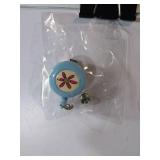 APPEARS NEW - Decorative Retractable Badge Reel Set - Butterfly and Flower Design (2 Pack)