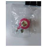 APPEARS NEW - Decorative Retractable Badge Reel Set - Butterfly and Flower Design (2 Pack)