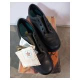 APPEARS NEW - Task Footwear Black Leather Oxford Shoes Size 8B  - Retail: $85