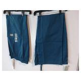 APPEARS NEW - Landau Unisex Straight Leg & Cargo Scrub Pant Style 85221 & 83221 CARIB (Size 4XL) 2 Pack