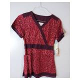 APPEARS NEW - Landau & Koi Medical Scrub Top Collection (Size Small) 3 Pack