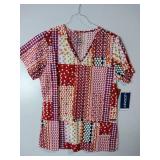 APPEARS NEW - Landau & Jockey Medical Scrub Tops Bundle (Size Small) 3 Pack