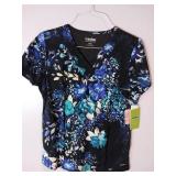 APPEARS NEW - Landau, Peaches & BIO Medical Scrub Tops Bundle (Size Medium) 3 Pack