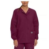 APPEARS NEW - Scrub Zone Medical Jacket (Size Small) 75121 Wine