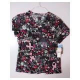 APPEARS NEW - Landau & Peaches Medical Scrub Top Bundle (Size Small) 3 Pack
