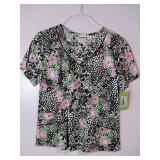 APPEARS NEW - Landau & Koi Medical Scrub Tops Collection (Size Medium) 3 Pack