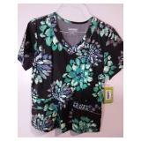 APPEARS NEW - Landau & Koi Medical Scrub Tops Collection (Size Medium) 3 Pack