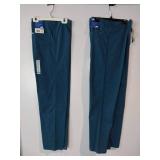 APPEARS NEW - Landau Unisex Reversible Drawstring Scrub Pant  Style 7602CBP (Size XS) 2 Pack