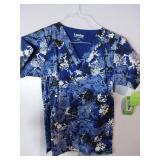 APPEARS NEW - Landau & Med Couture Medical Scrub Tops Collection (Size XS) 3 Pack