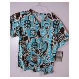APPEARS NEW - Landau & Med Couture Medical Scrub Tops Collection (Size XS) 3 Pack