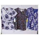 APPEARS NEW - Landau & EckoRed Medical Scrub Tops Bundle (Size Small) 3 Pack