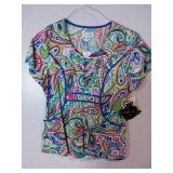 APPEARS NEW - Landau & Peaches Medical Scrub Top Collection (Size Small) 3 Pack