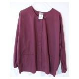 APPEARS NEW - Scrub Zone  Medical Jacket (Size 2XL) Style 75121 Wine