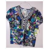 APPEARS NEW - Landau & DickiesMedical Scrub Tops Bundle (Size XLG) 3 Pack