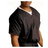 APPEARS NEW - Landau Unisex V-Neck Scrub Top, Style 71221 Brown (Size 4XL)