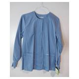 APPEARS NEW - Landau Womens Snap Front Warm-up Scrub Jacket (Size Small) Style 7525 BCP